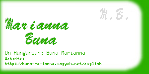 marianna buna business card